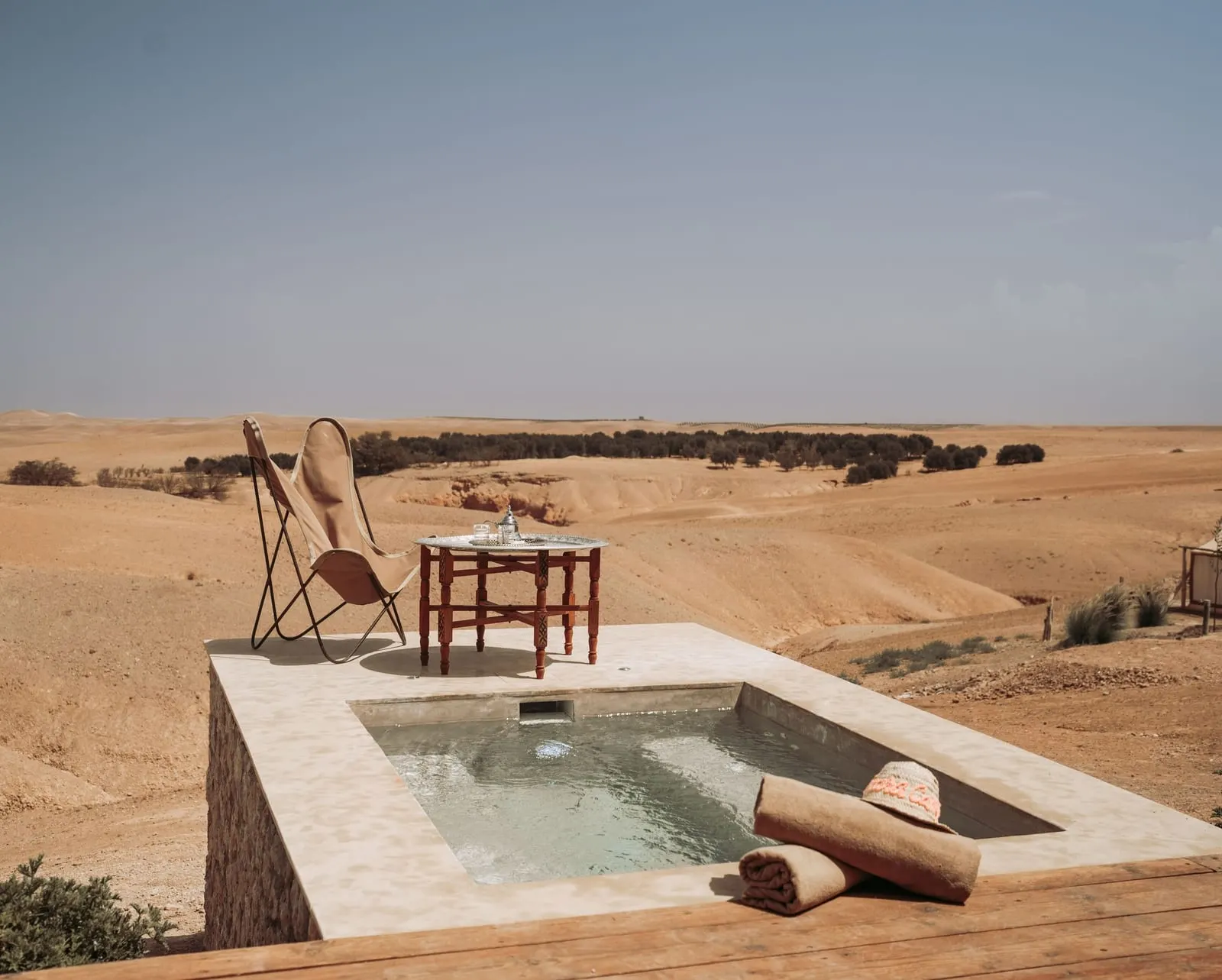 Inara Camp: The private jacuzzi on Suite n°19's terrace