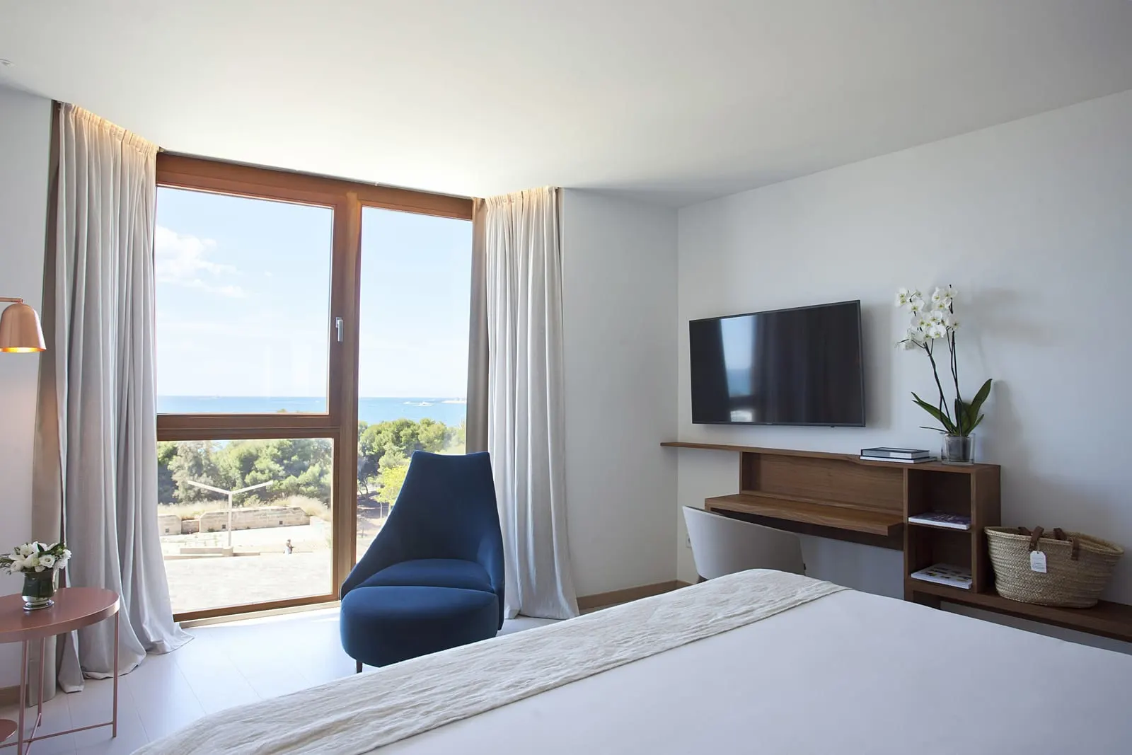 Es Princep: A Premium Sea View room, the sea past the pines