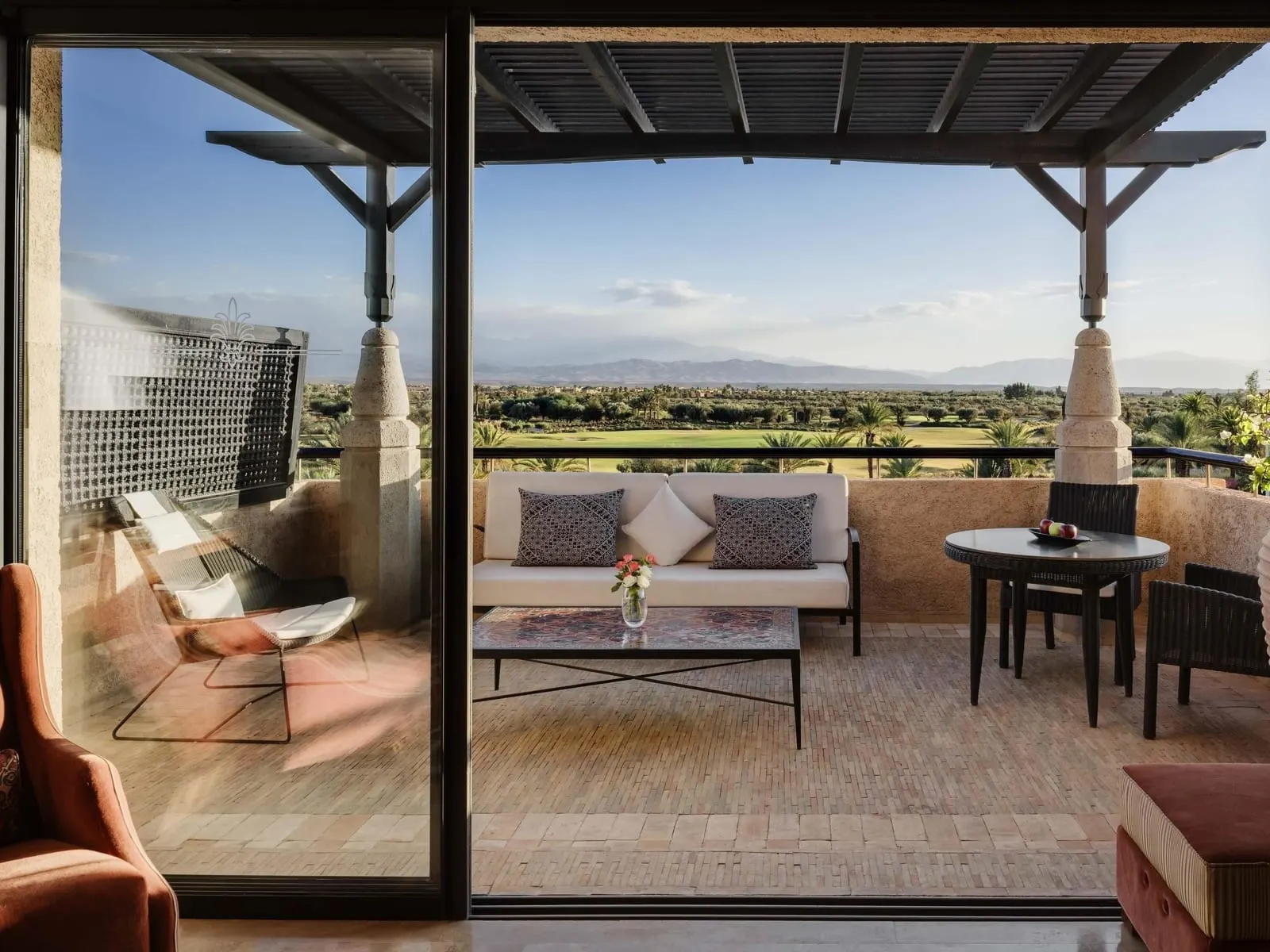Fairmont Royal Palm Marrakech: The terrace of a Junior Suite Atlas View