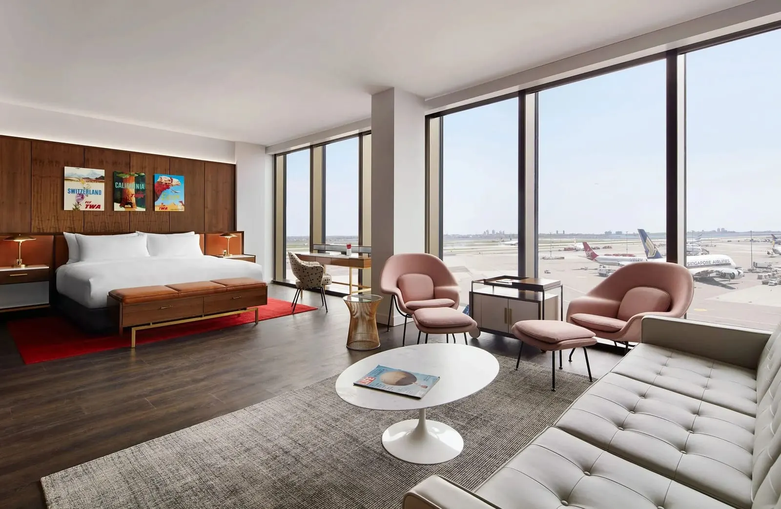 TWA Hotel: A room looking out at the aircraft