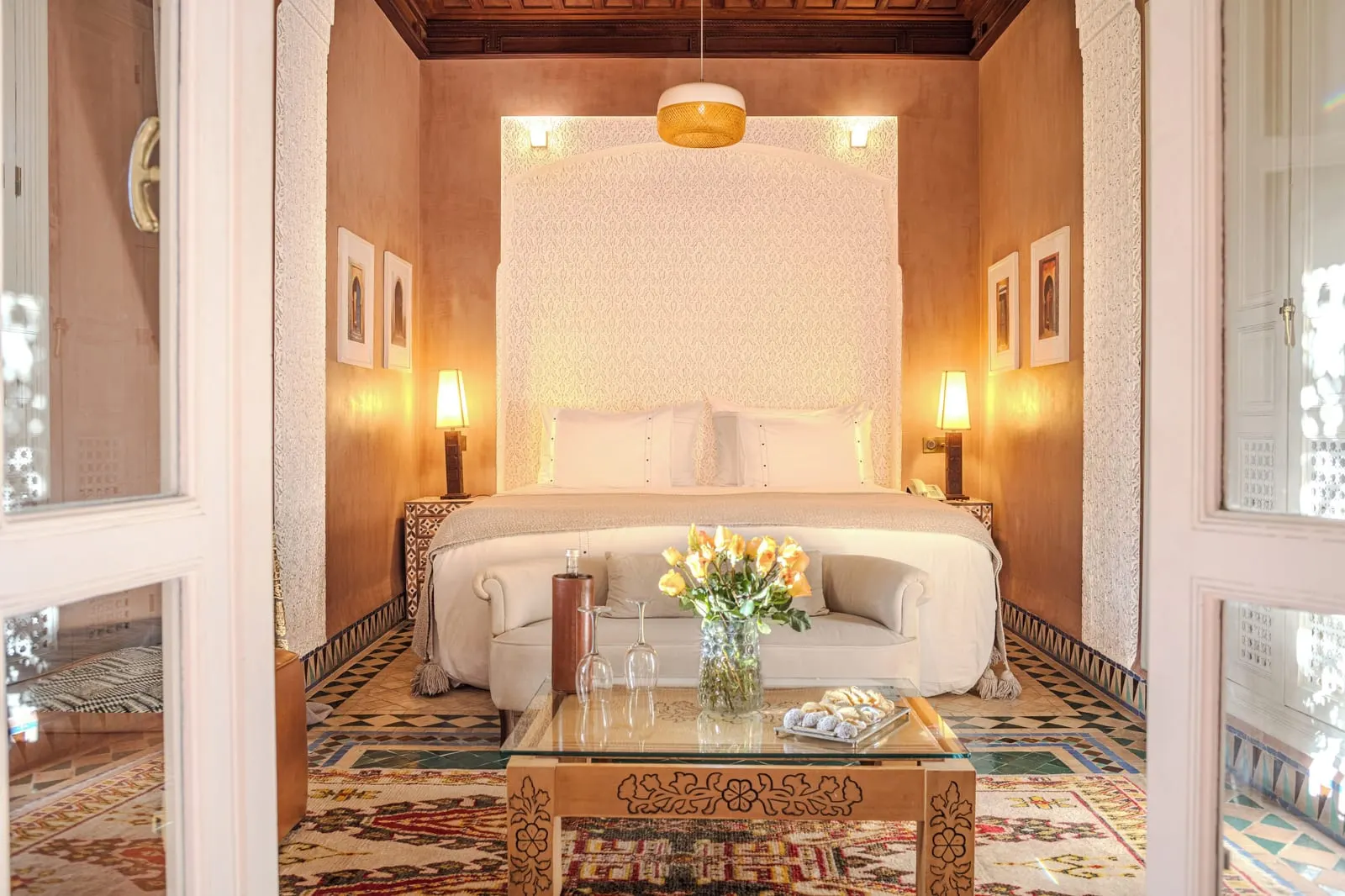 Dar Rhizlane: A Serail Double with its carved bedhead