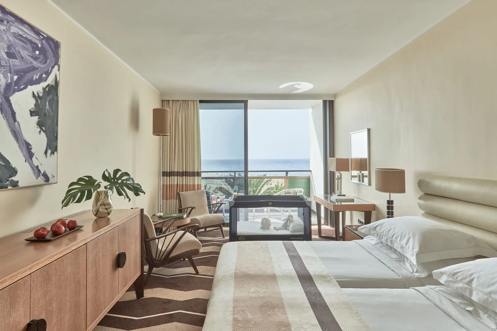 Seaside Palm Beach: Sea view from a seventh-floor Deluxe Room