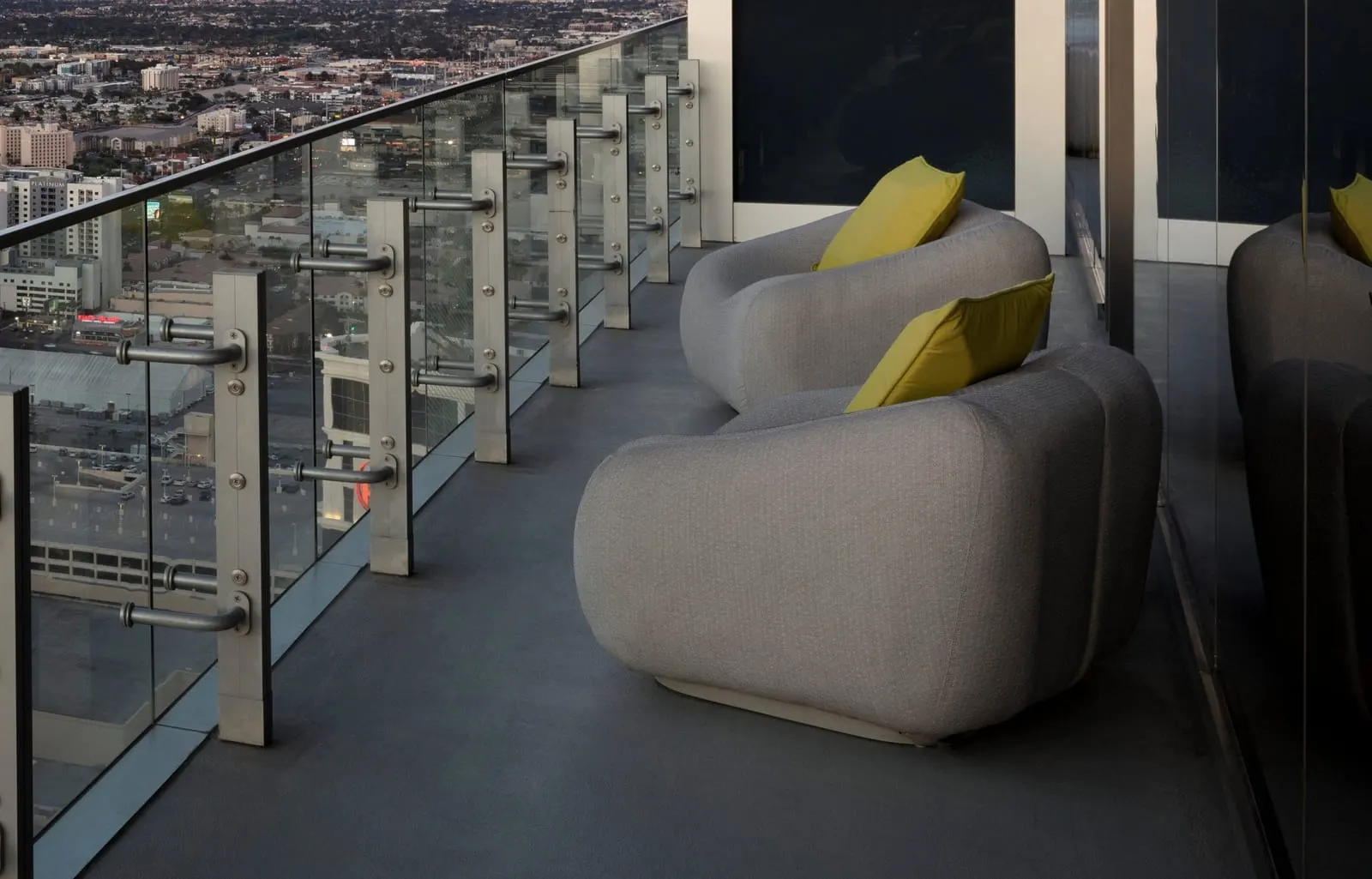 The Cosmopolitan of Las Vegas: The private terrace of a Terrace Studio