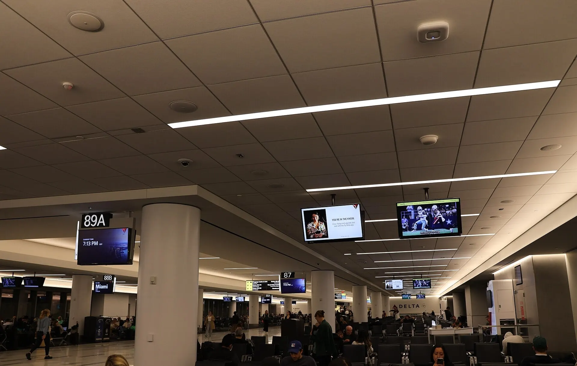A gate seating area in the rebuilt Terminal C at LaGuardia