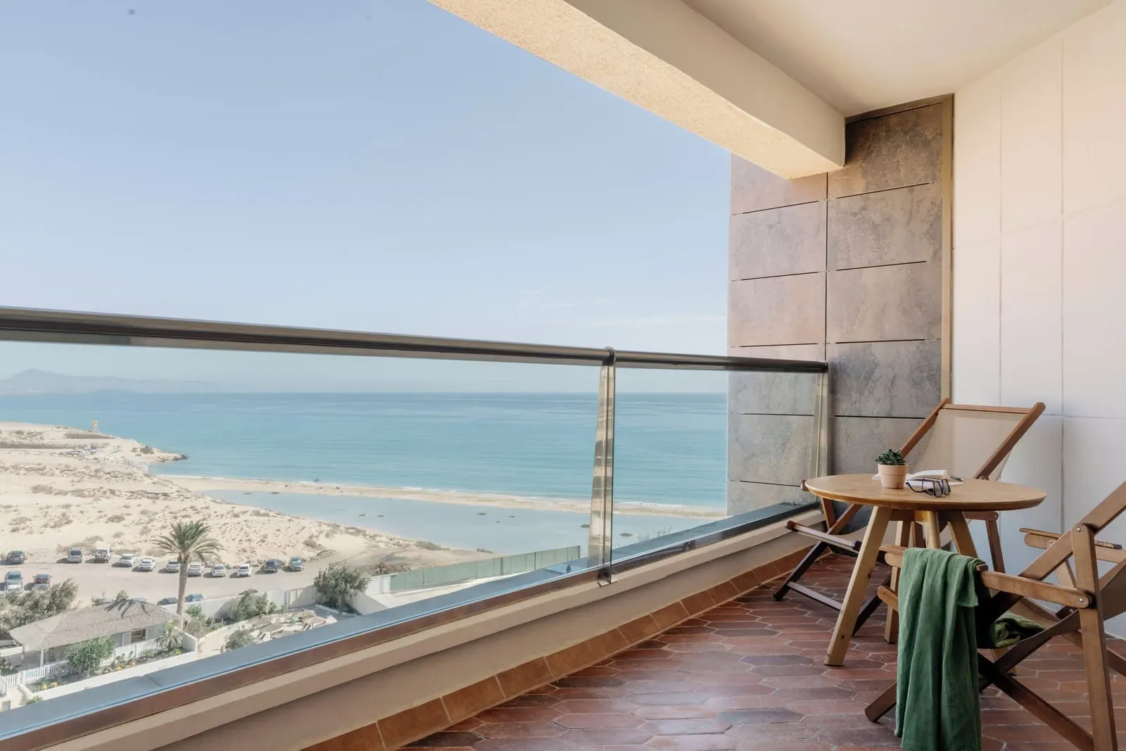 Paradisus by Meliá Fuerteventura: An Ocean Front balcony looking over the Atlantic