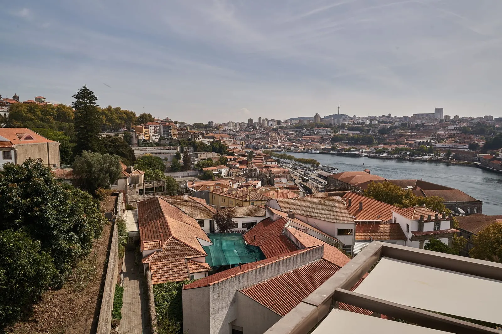 Executive Deluxe Room at Torel Avantgarde: the view over the rooftops to the Douro and the city on the far bank