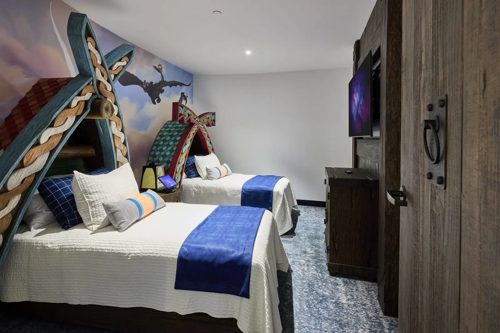 Universal Helios Grand Hotel, a Loews Hotel: The Kids' Suite's twin room, themed on Berk