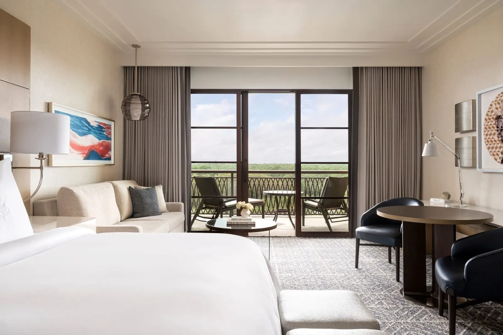 Four Seasons Resort Orlando at Walt Disney World Resort: A king room opening onto its balcony