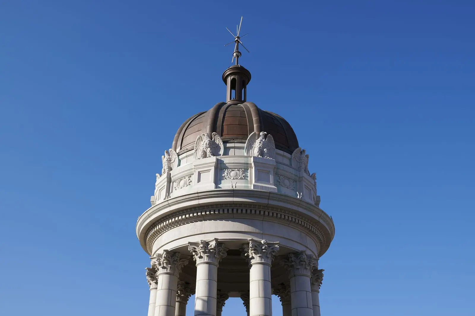 Nine Orchard: The rebuilt tempietto on the corner