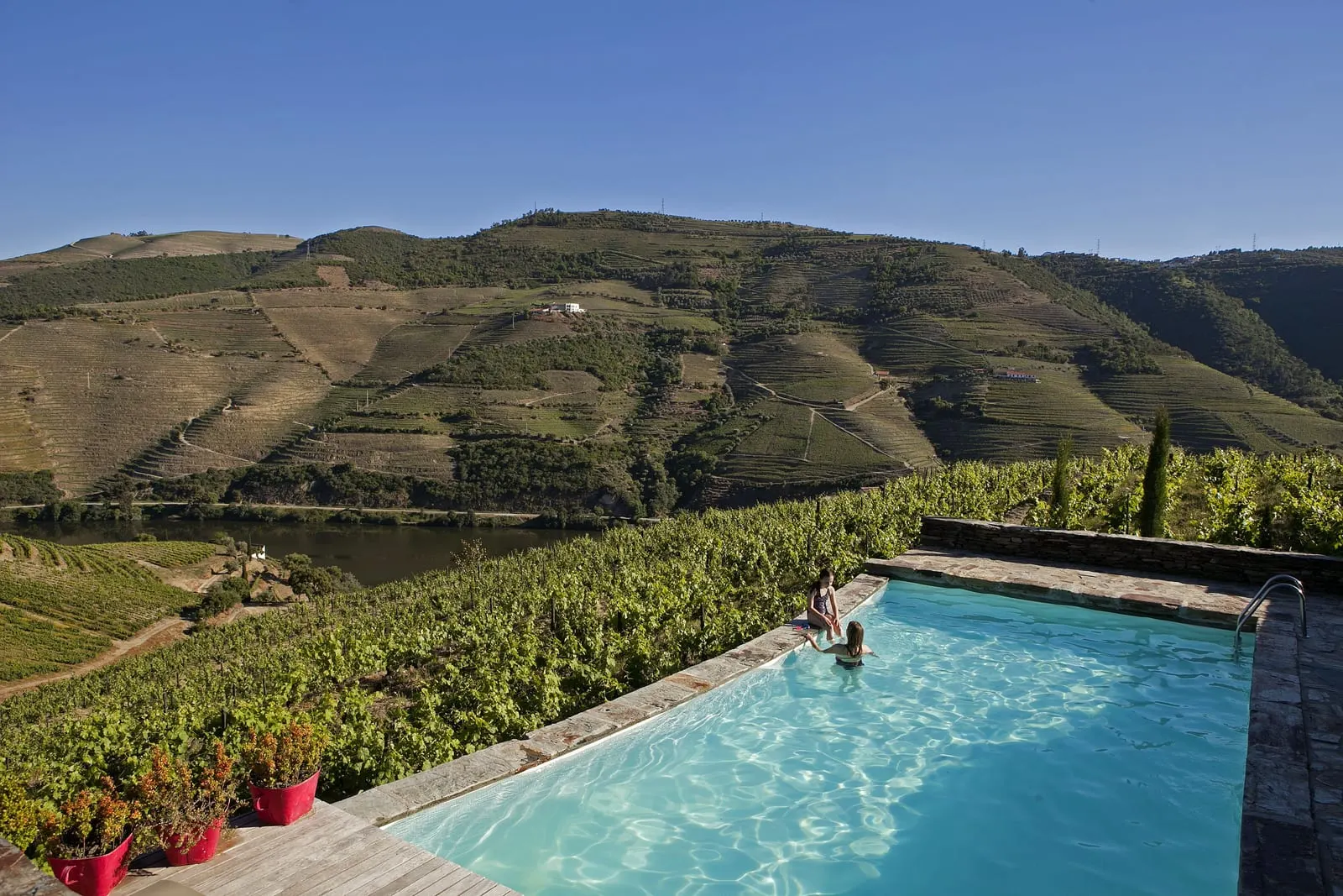 Quinta Nova Winery House: The pool at the edge of the vineyard