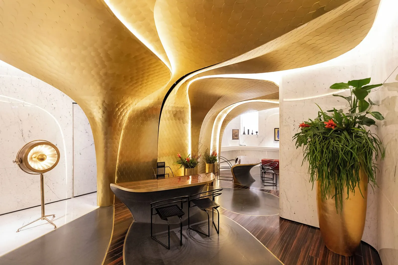 ROMEO Roma: A gilded vault by Zaha Hadid Architects