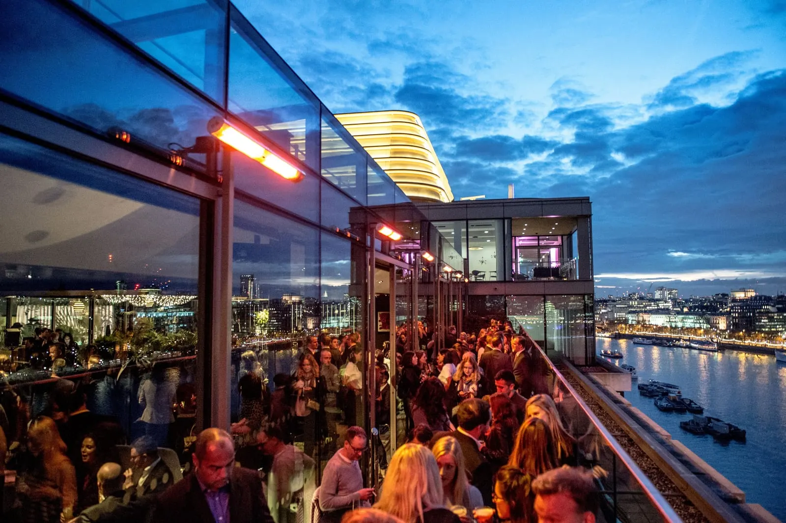 Sea Containers London: The roof at dusk