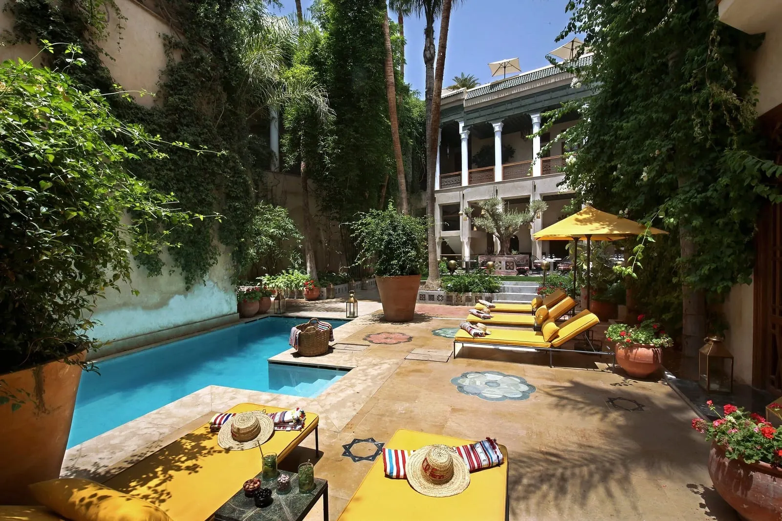 El Fenn: The courtyard pool below the colonnade