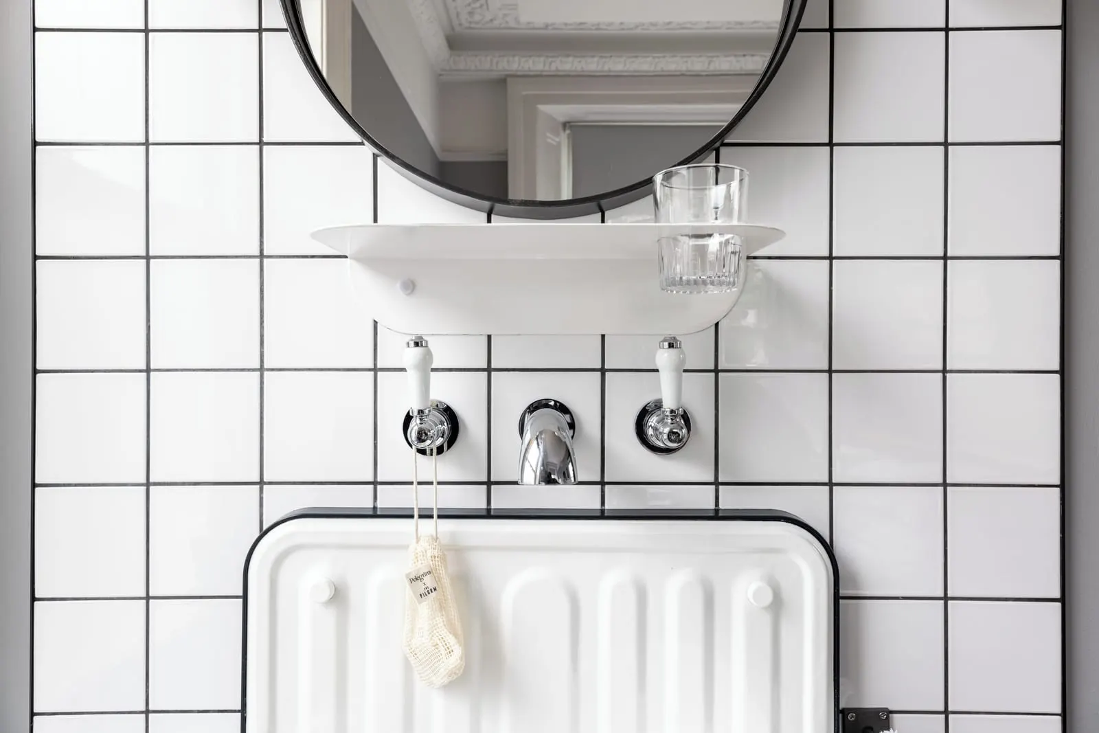 The Pilgrm: The tiled bathroom