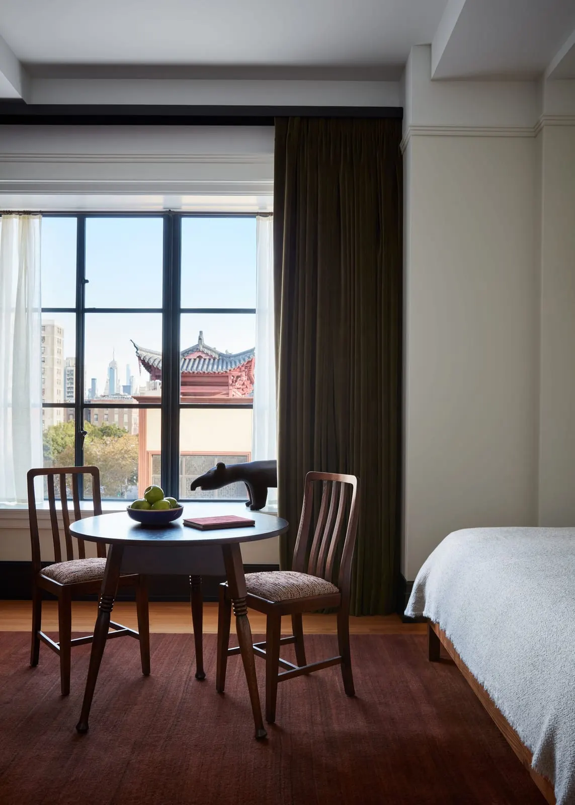Nine Orchard: Looking out over Chinatown