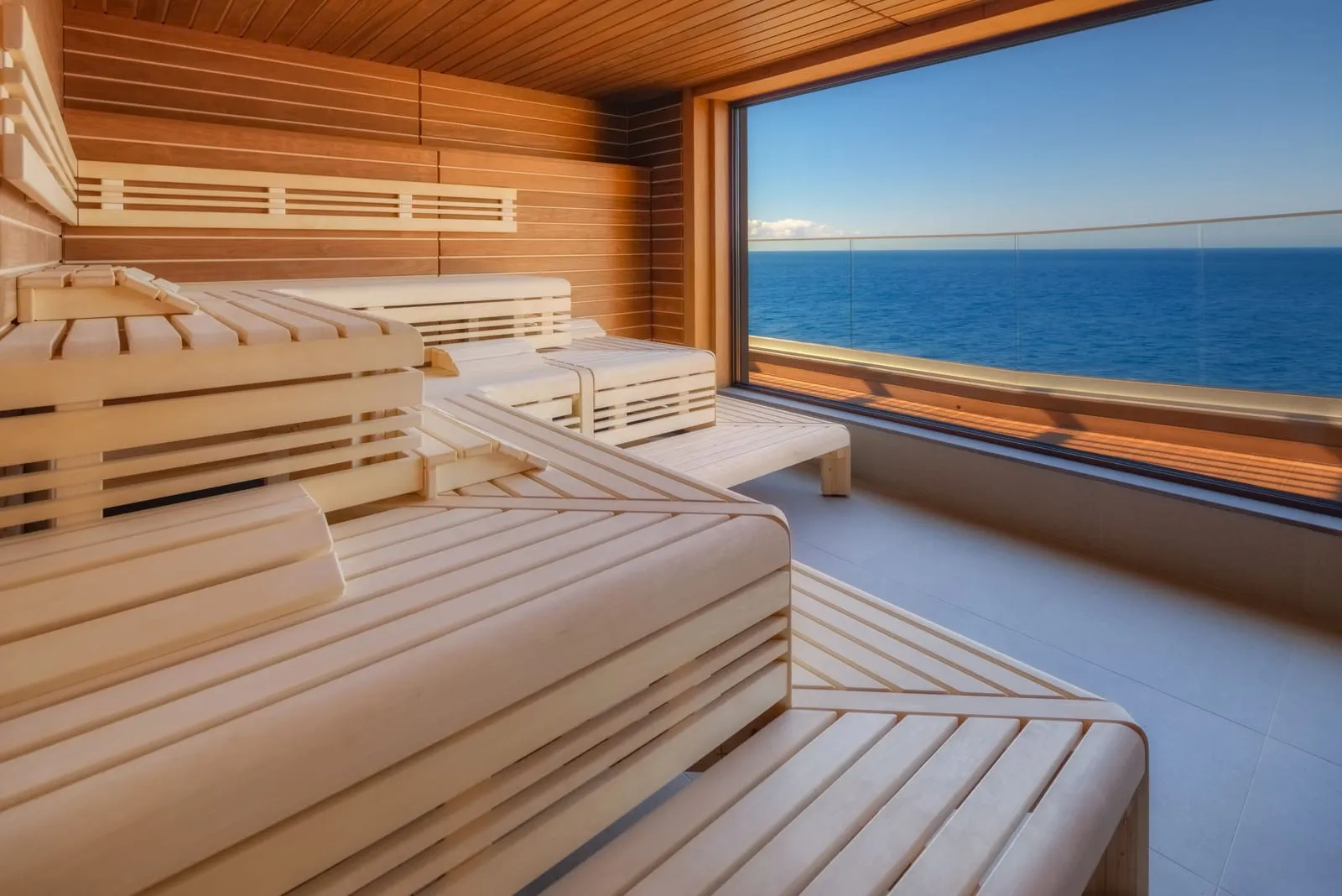Sentido Galomar: A spa sauna with a window on the sea