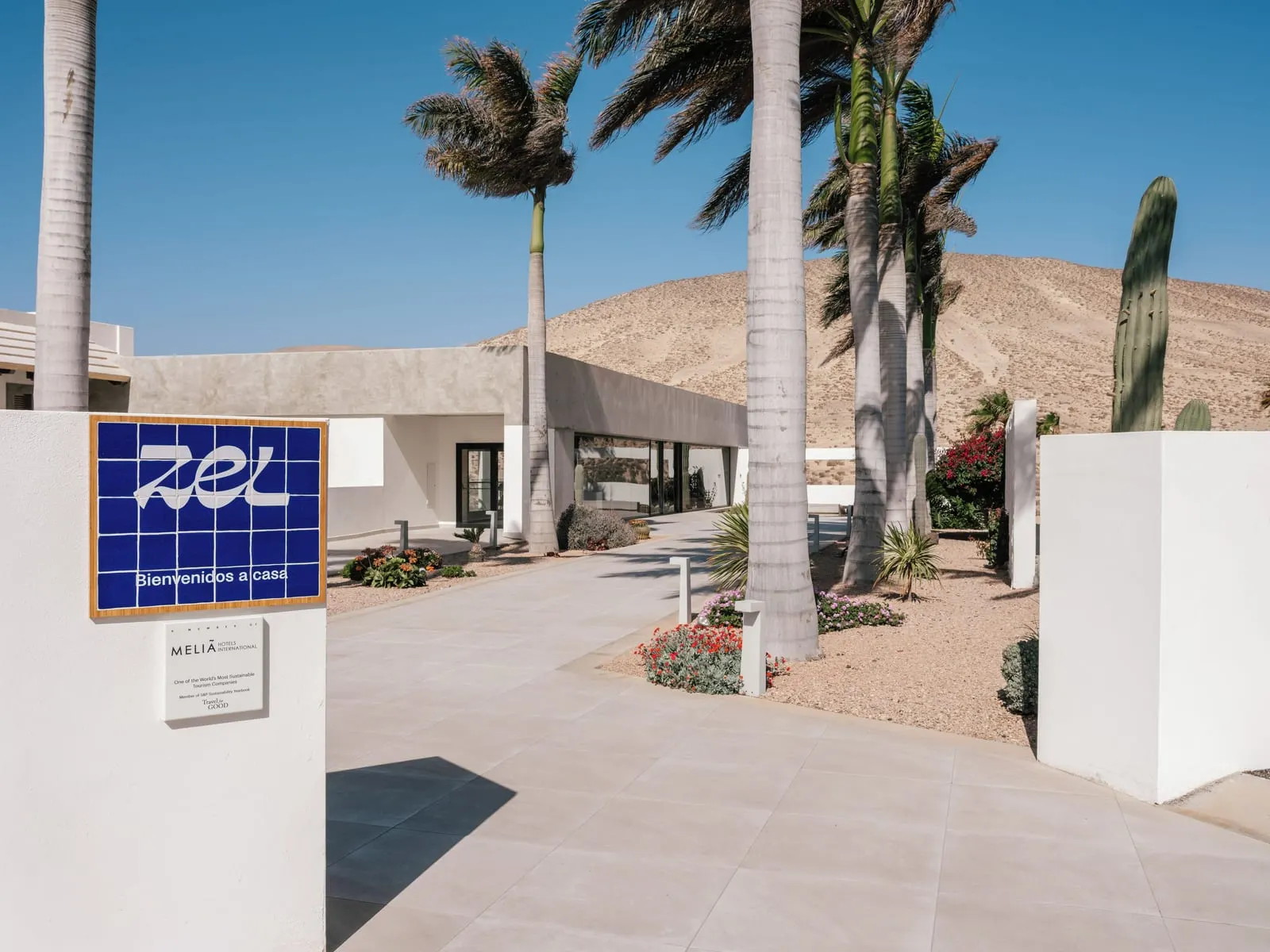 ZEL Fuerteventura: The tiled ZEL sign at the entrance