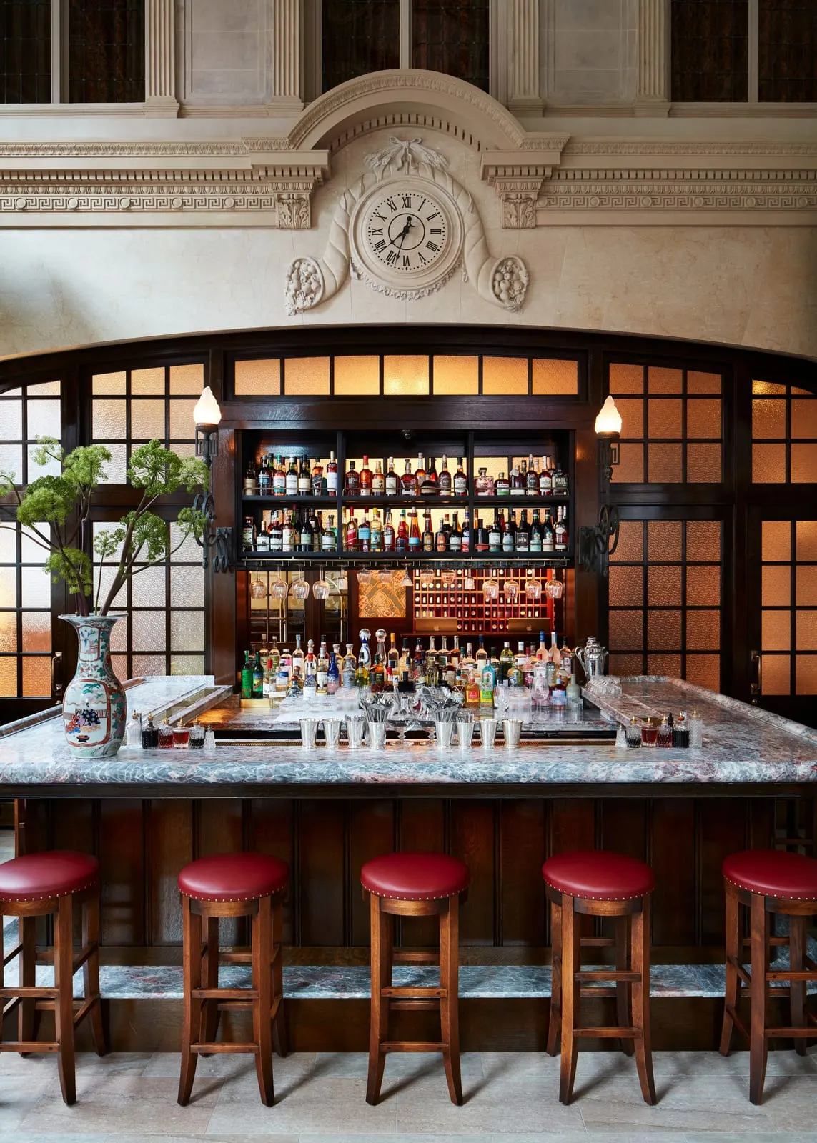 Nine Orchard: The Swan Room's marble bar