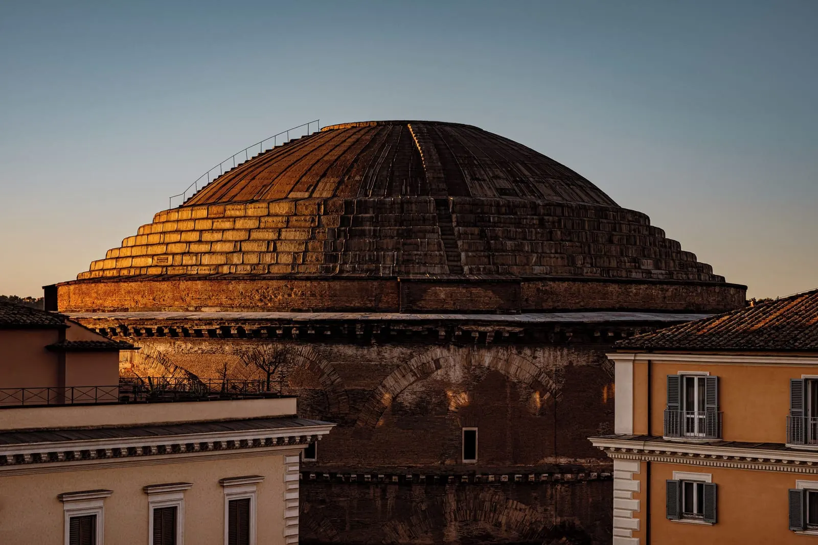Orient Express La Minerva: The Pantheon's dome from the roof terrace