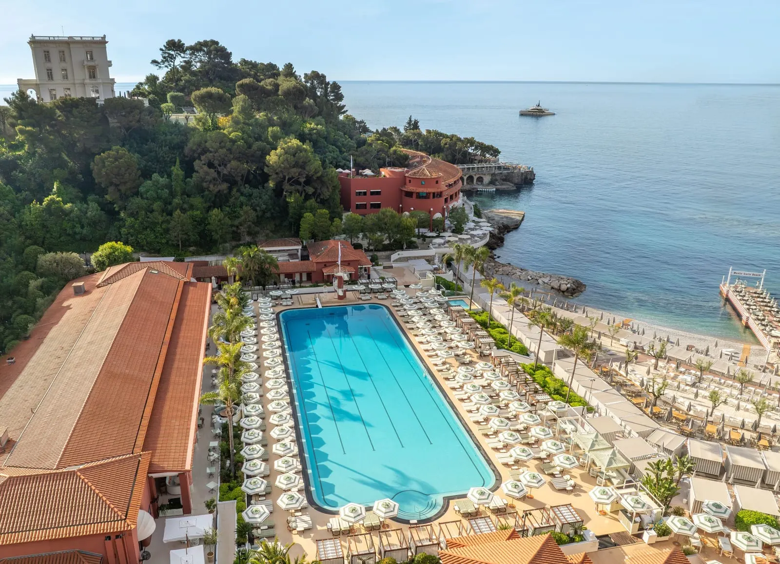 Monte-Carlo Beach: The Olympic pool from above