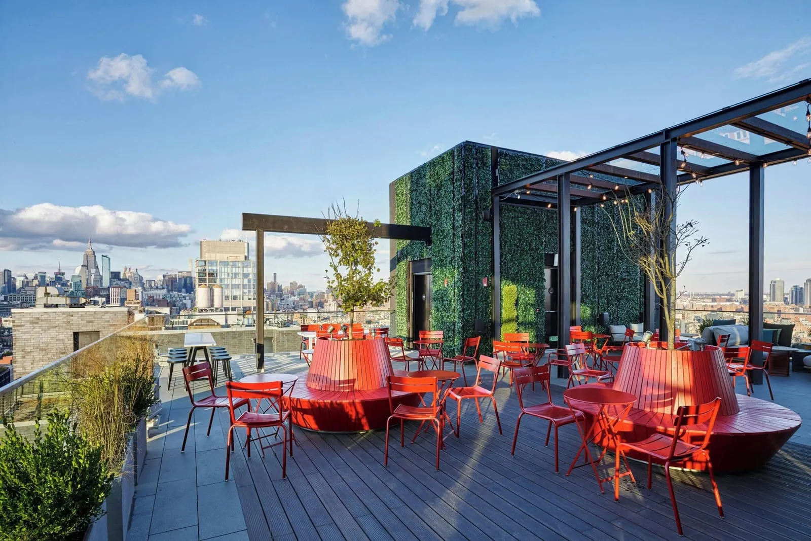 citizenM New York Bowery: cloudM's terrace, open in the warmer months
