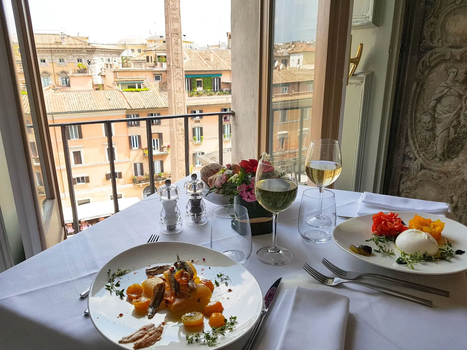 Eitch Borromini Palazzo Pamphilj: Dinner at the window