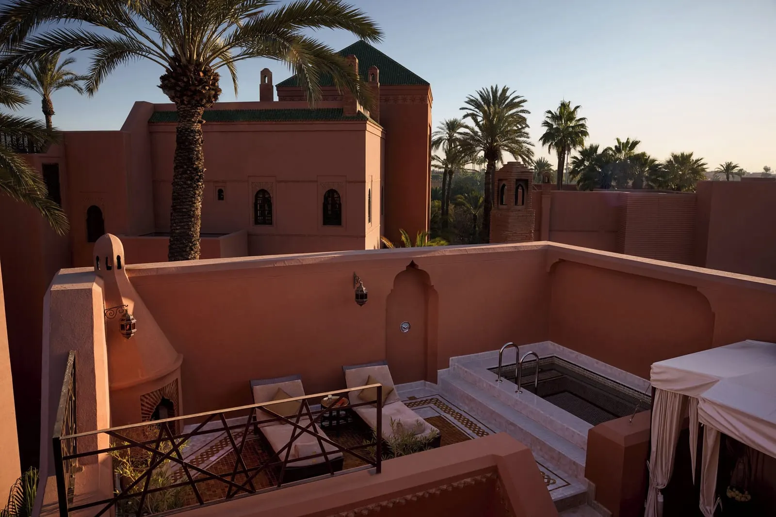 Royal Mansour Marrakech: A riad roof terrace with its plunge pool