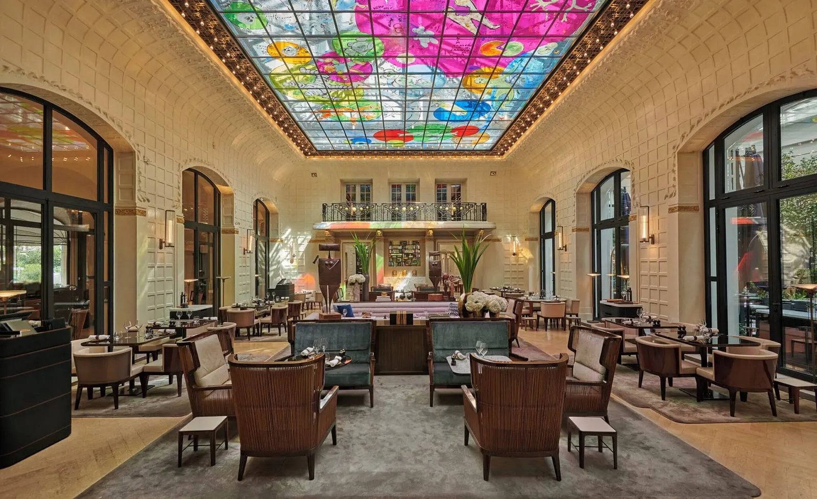 Mandarin Oriental Lutetia, Paris: Le Saint-Germain under Fabrice Hyber's glass roof
