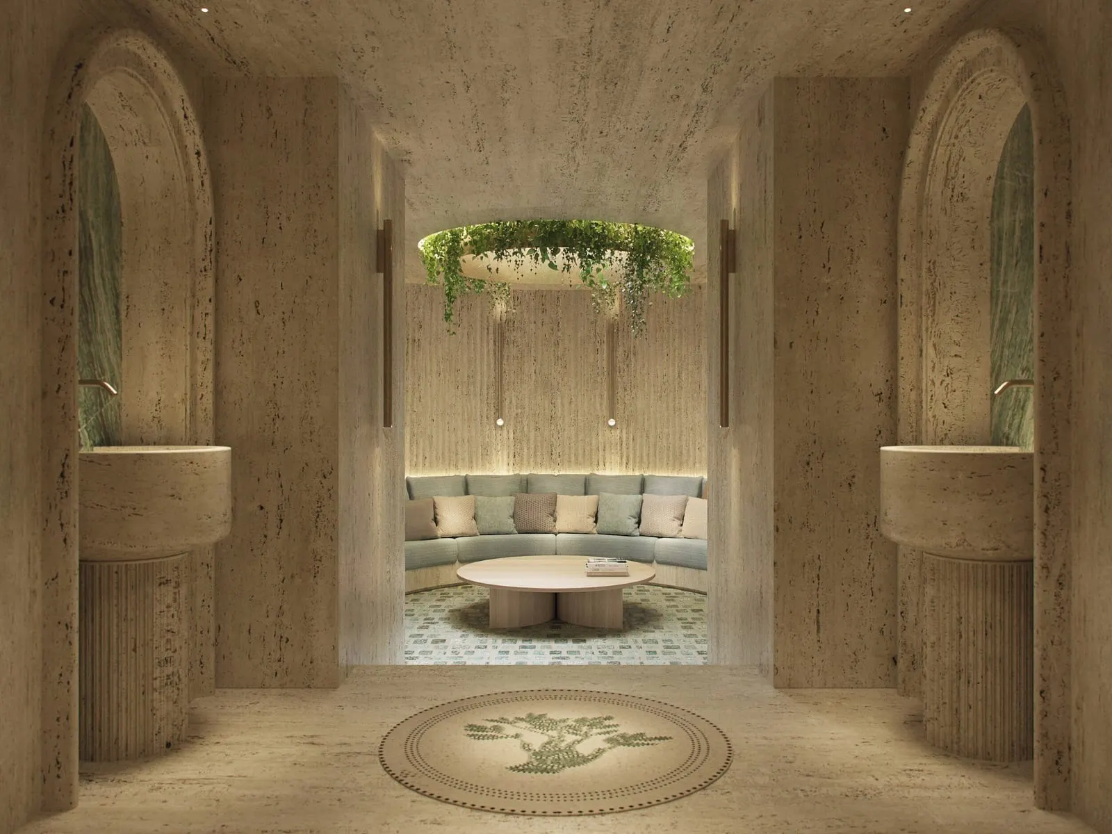 Six Senses Rome: A chamber in the bathing circuit