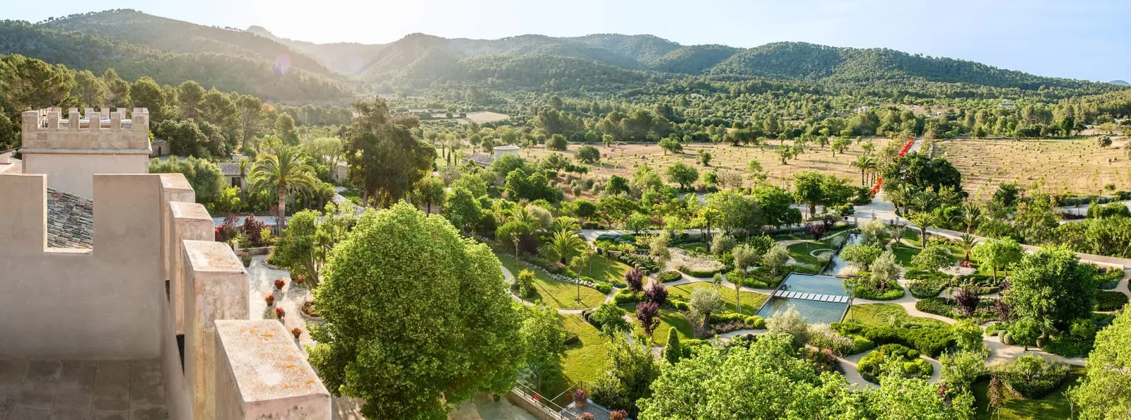 Castell Son Claret: The gardens and the valley beyond