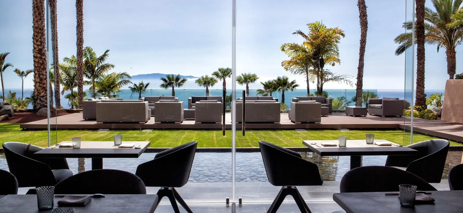 The Ritz-Carlton Tenerife, Abama: Terrace tables facing the sea