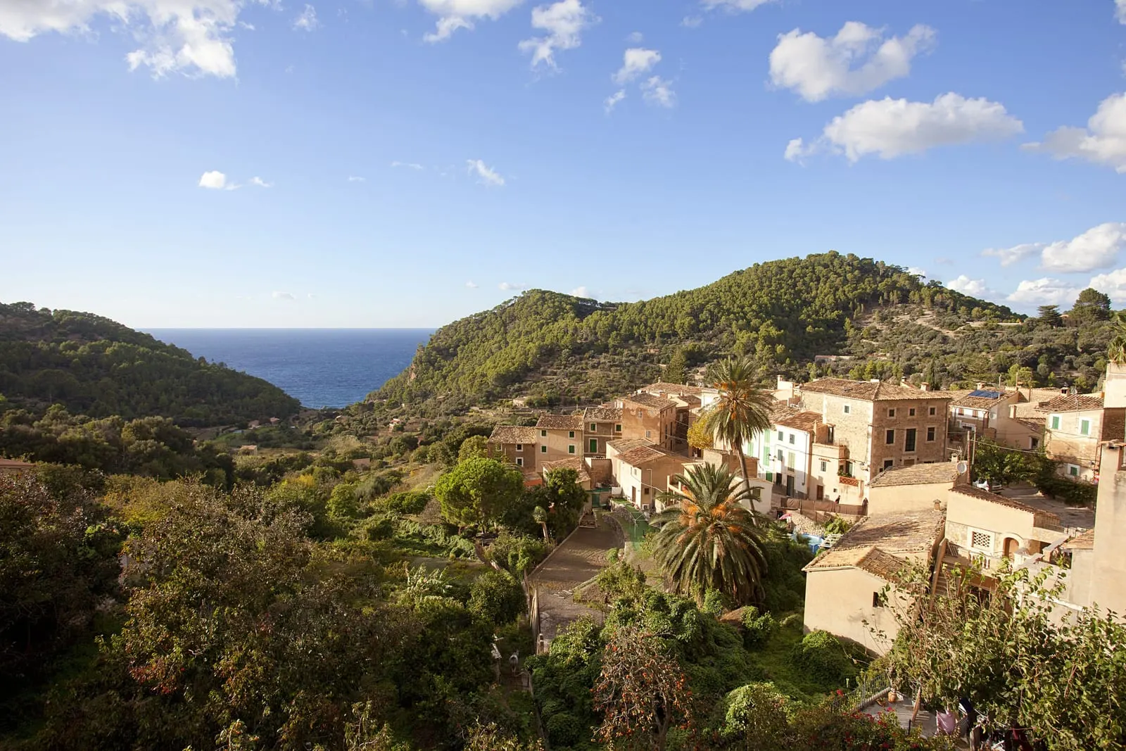 Maristel Hotel & Spa: Estellencs and its valley running down to the sea