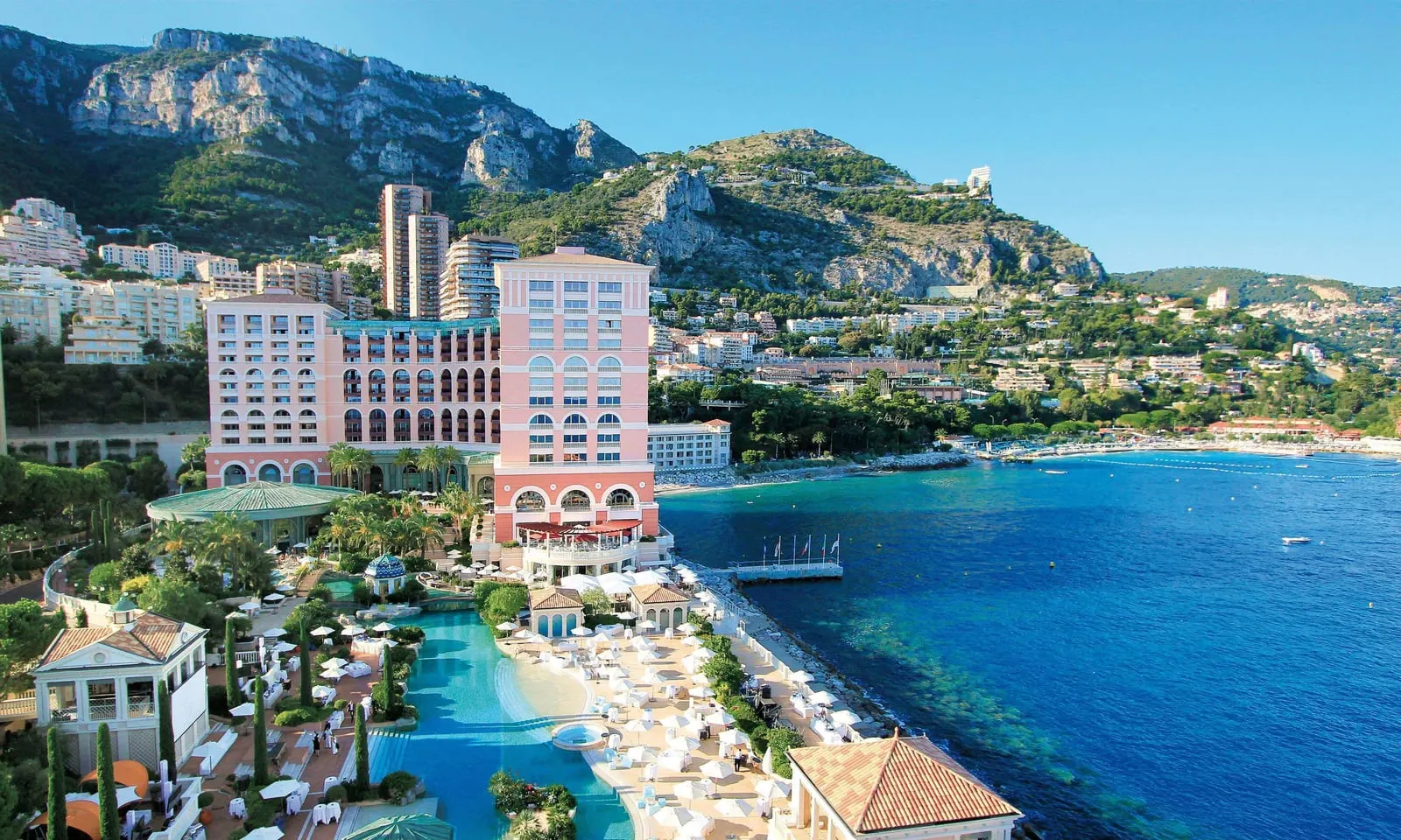 Monte-Carlo Bay Hotel & Resort: The resort from above