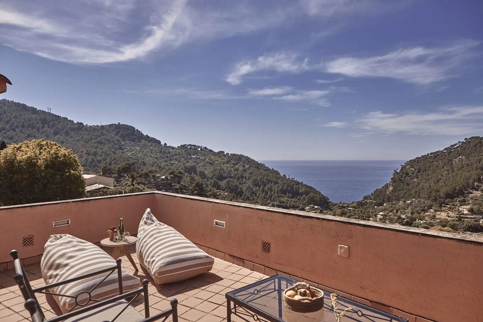 Maristel Hotel & Spa: The Suite Penthouse terrace looking down the valley
