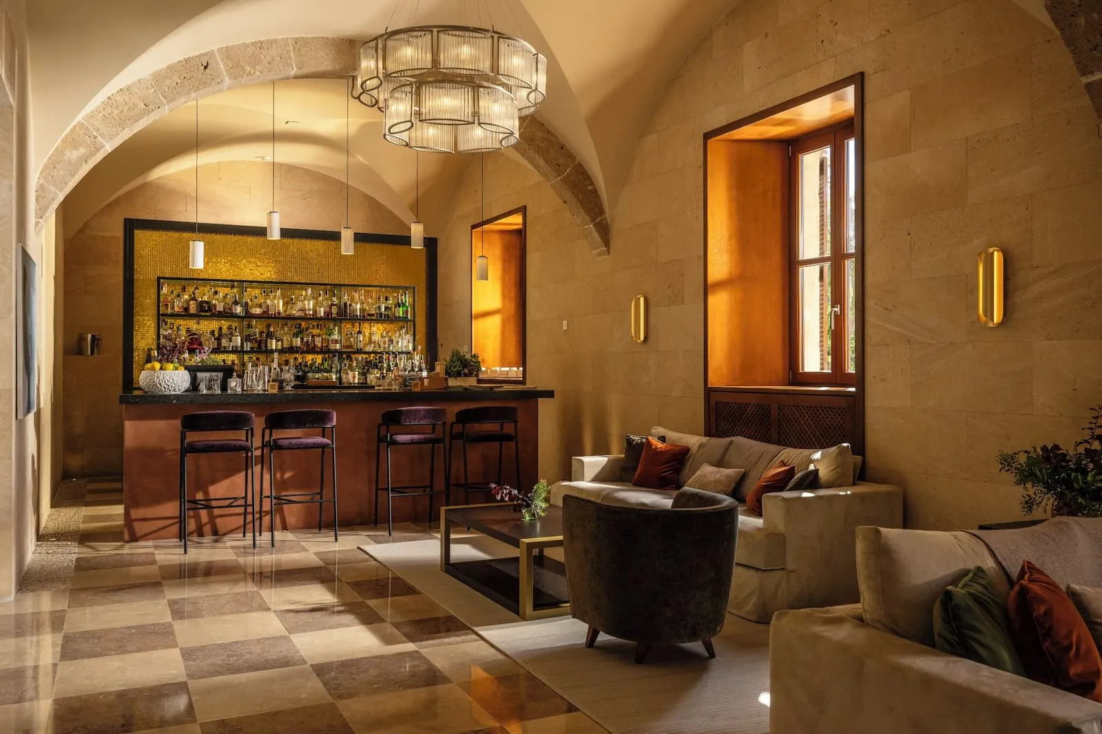 Castell Son Claret: The Castell Bar, in the former chapel