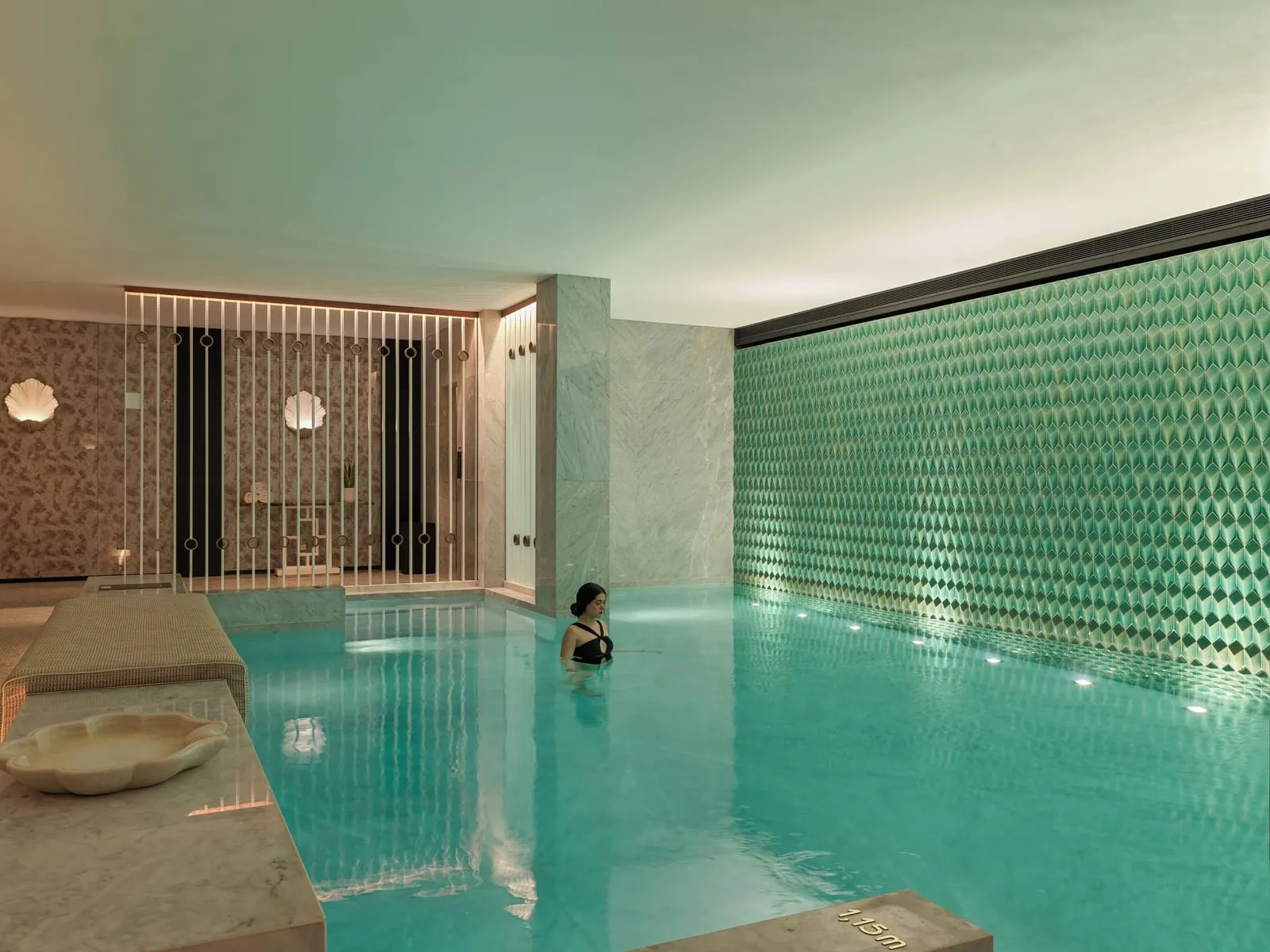 The One Monumental Palace: The indoor pool beneath the spa