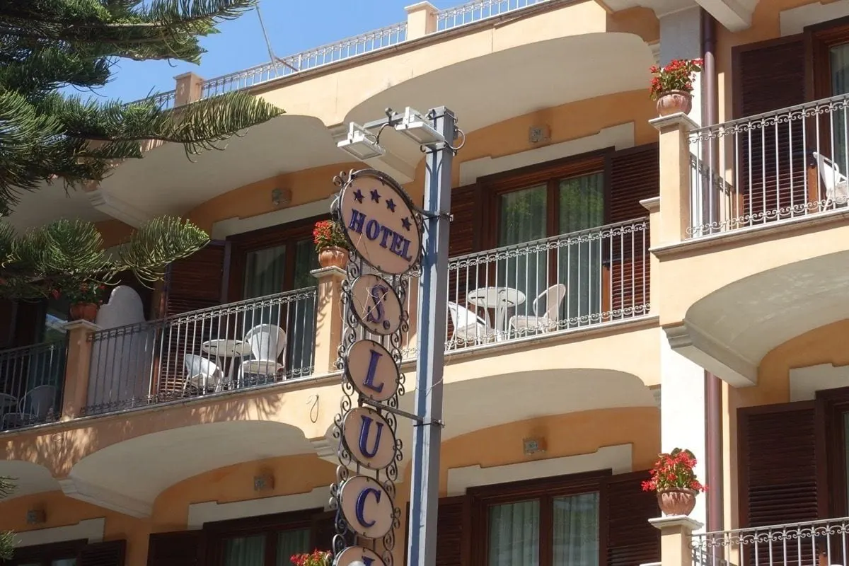 Hotel Santa Lucia: The hotel's balconies on Minori's main street