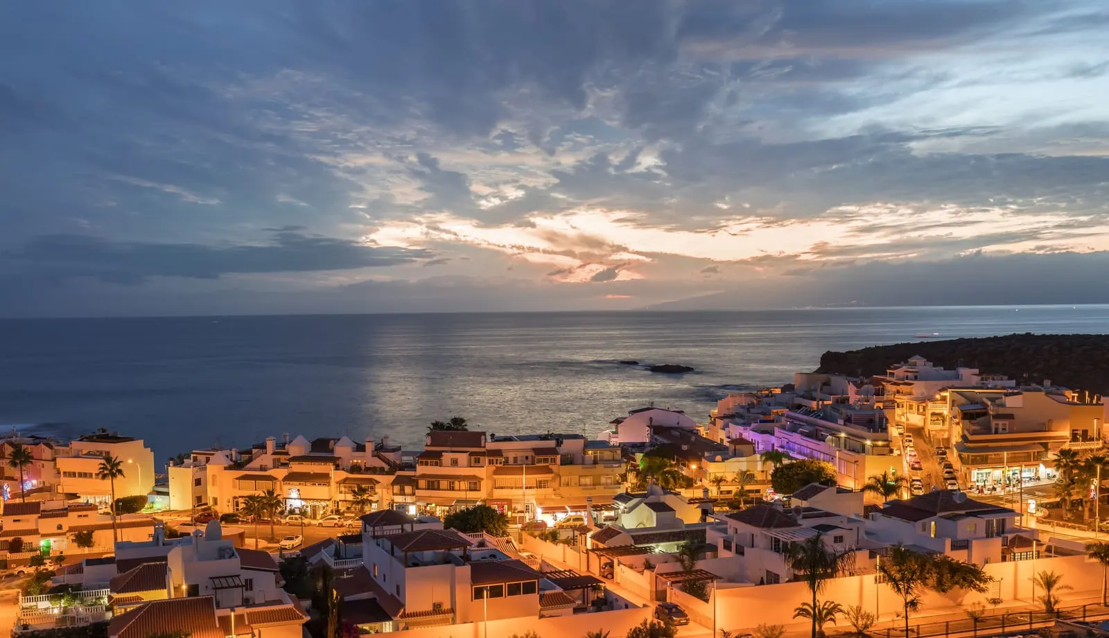 Royal Hideaway Corales Beach: Sunset over La Caleta