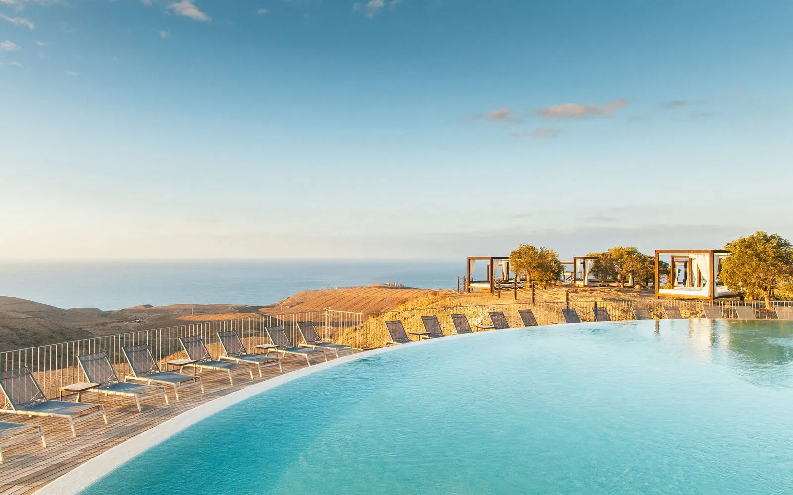 Salobre Hotel Resort & Serenity: The Sunset infinity pool, looking down to the sea