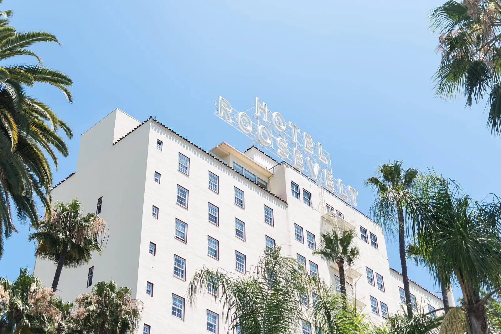 The Hollywood Roosevelt: The 1927 tower and its rooftop sign