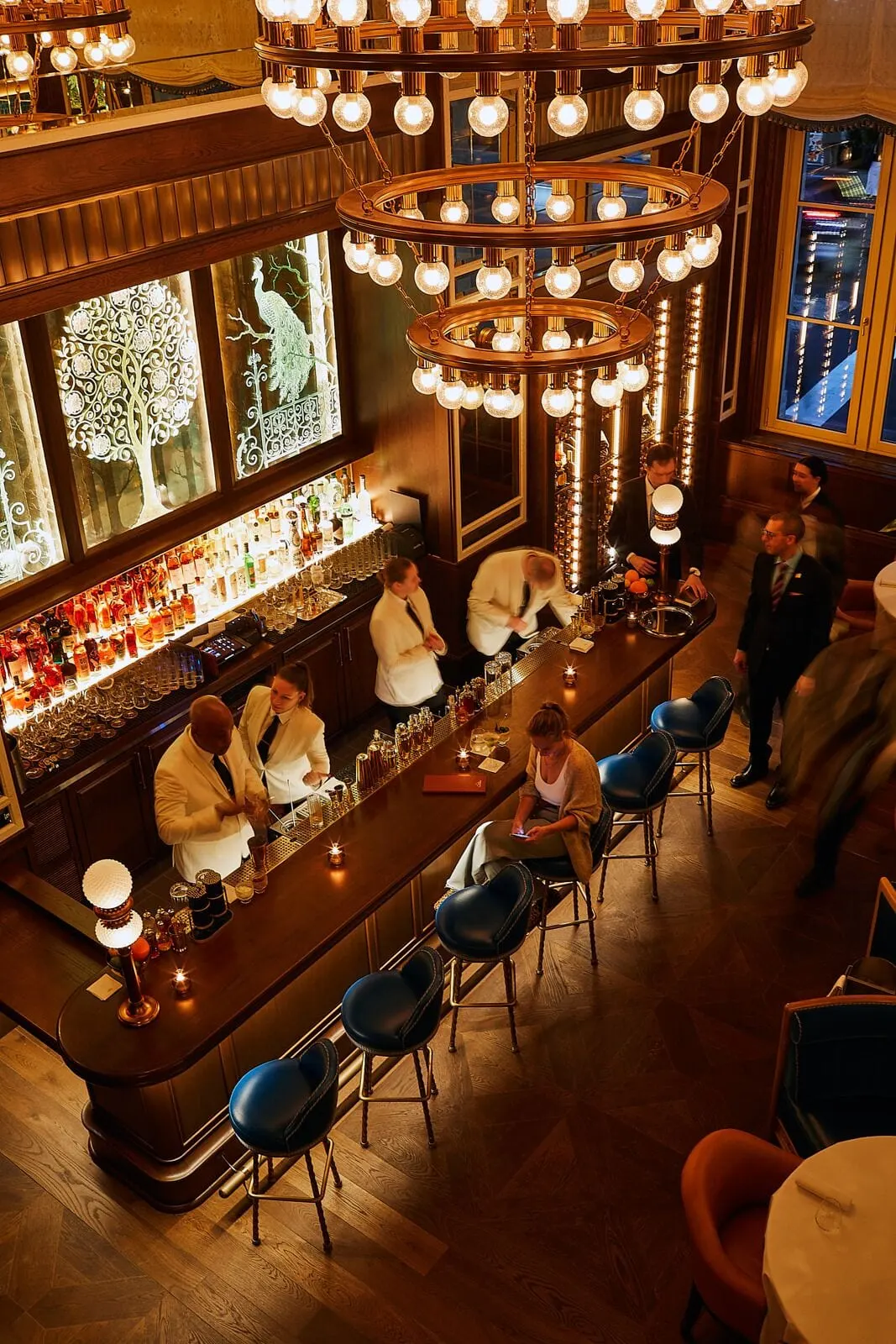 The Fifth Avenue Hotel: The Portrait Bar from above