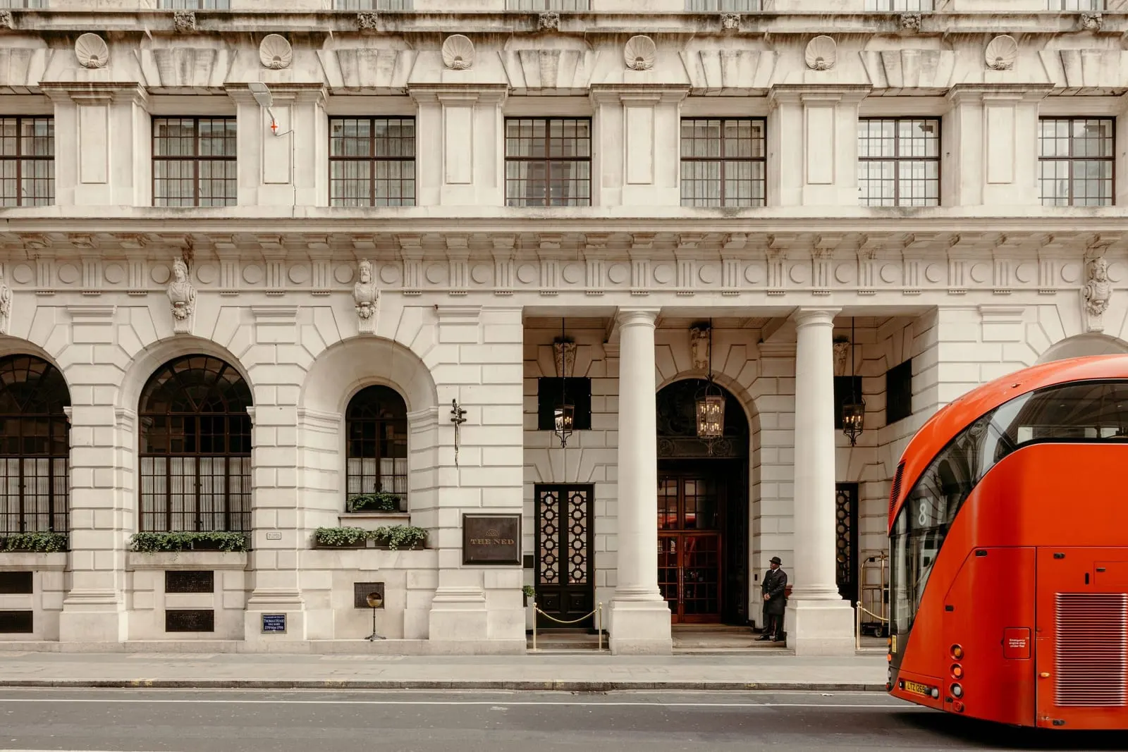 The Ned: The Lutyens facade on Poultry