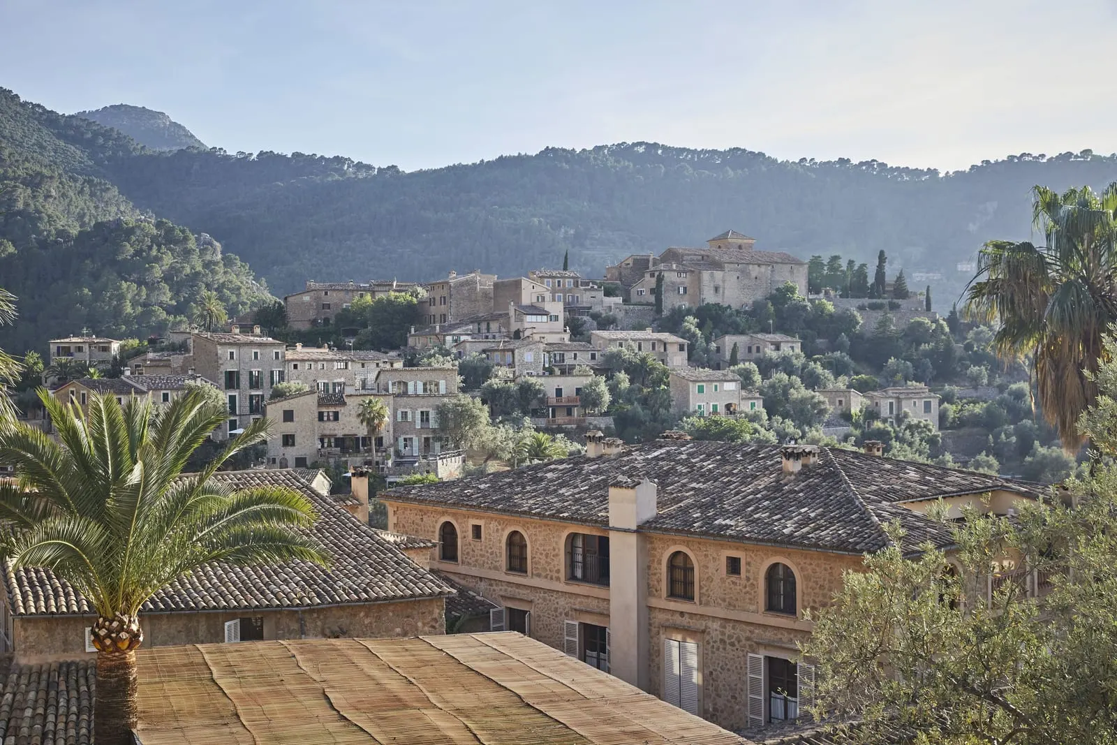 La Residencia, A Belmond Hotel: Deià on its hill, below the Tramuntana