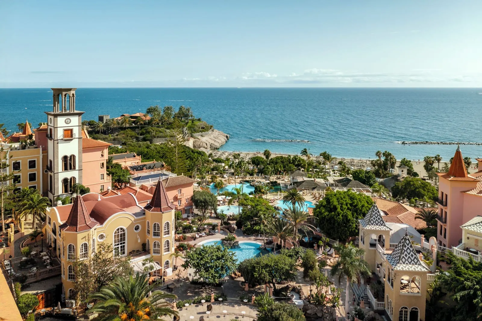 Bahía del Duque: Pools and gardens from the air