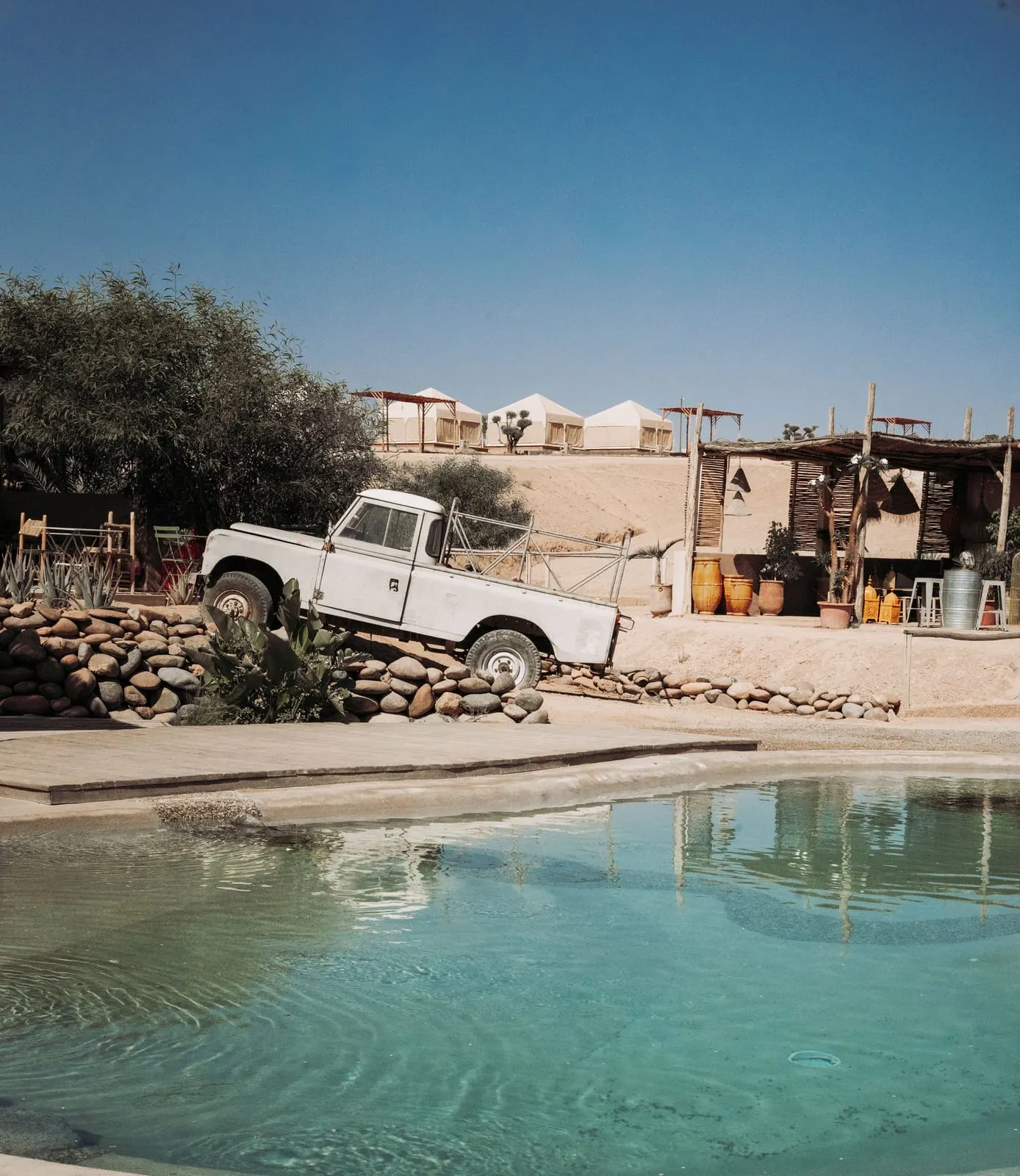 Inara Camp: The Desert Lagoon pool