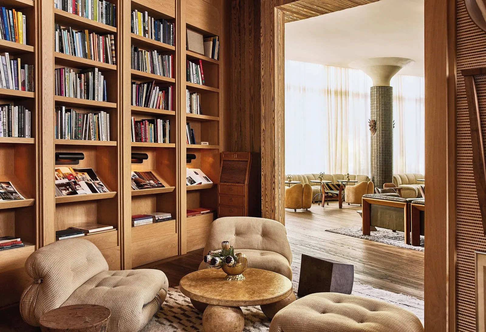 Santa Monica Proper Hotel: The Grotto library, off the lobby lounge