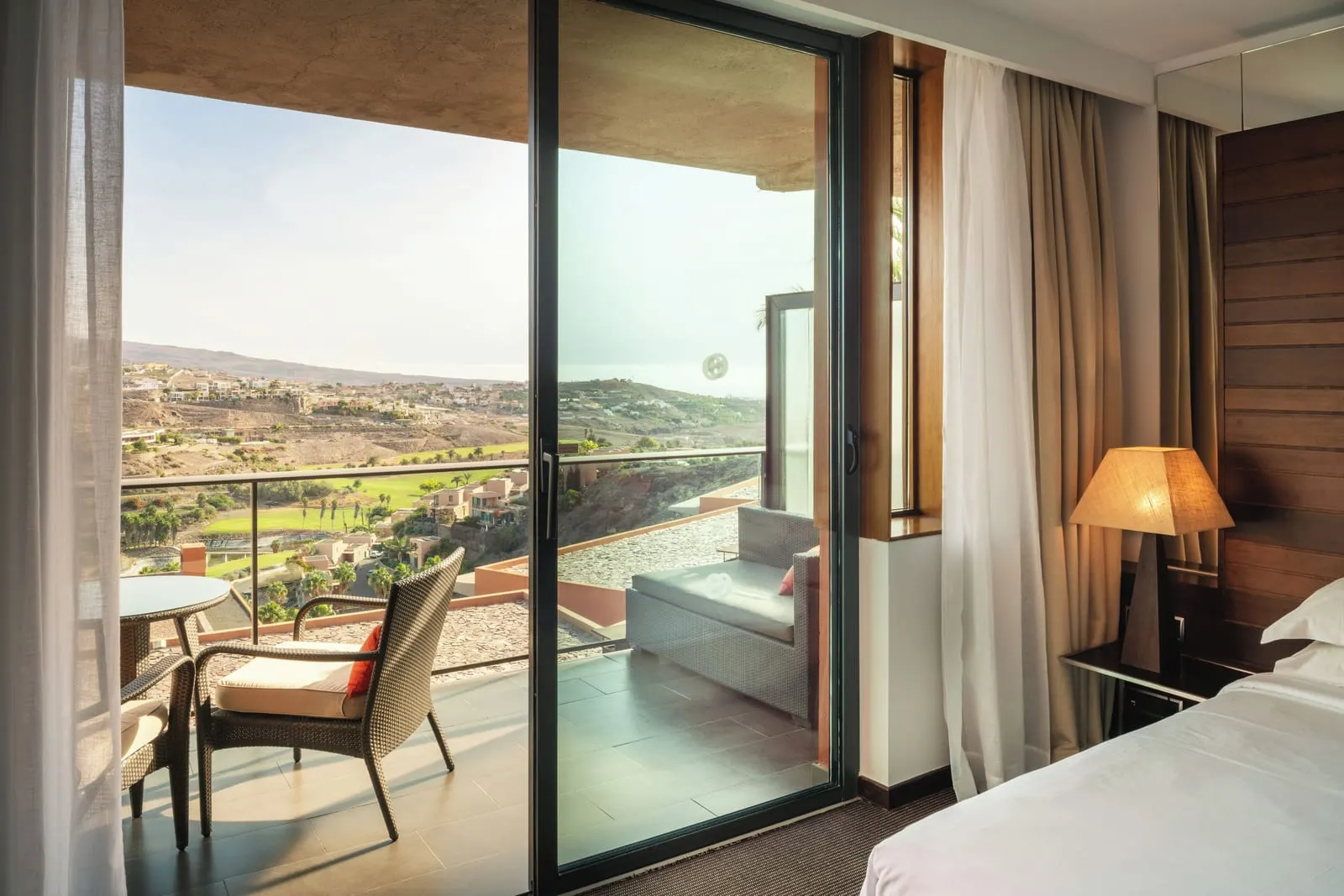 Salobre Hotel Resort & Serenity: A Double Deluxe and its balcony over the golf course
