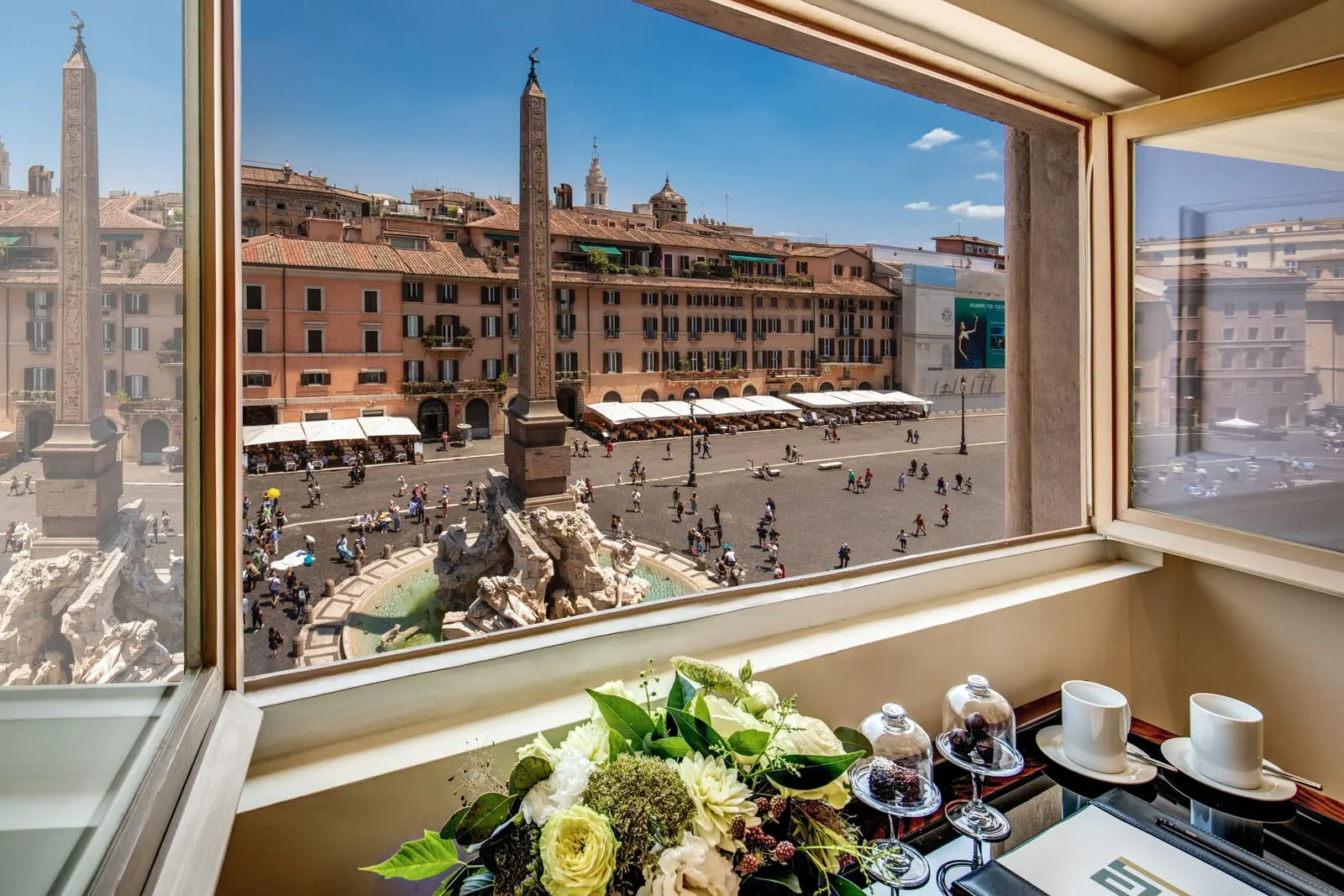 Eitch Borromini Palazzo Pamphilj: Breakfast at the window
