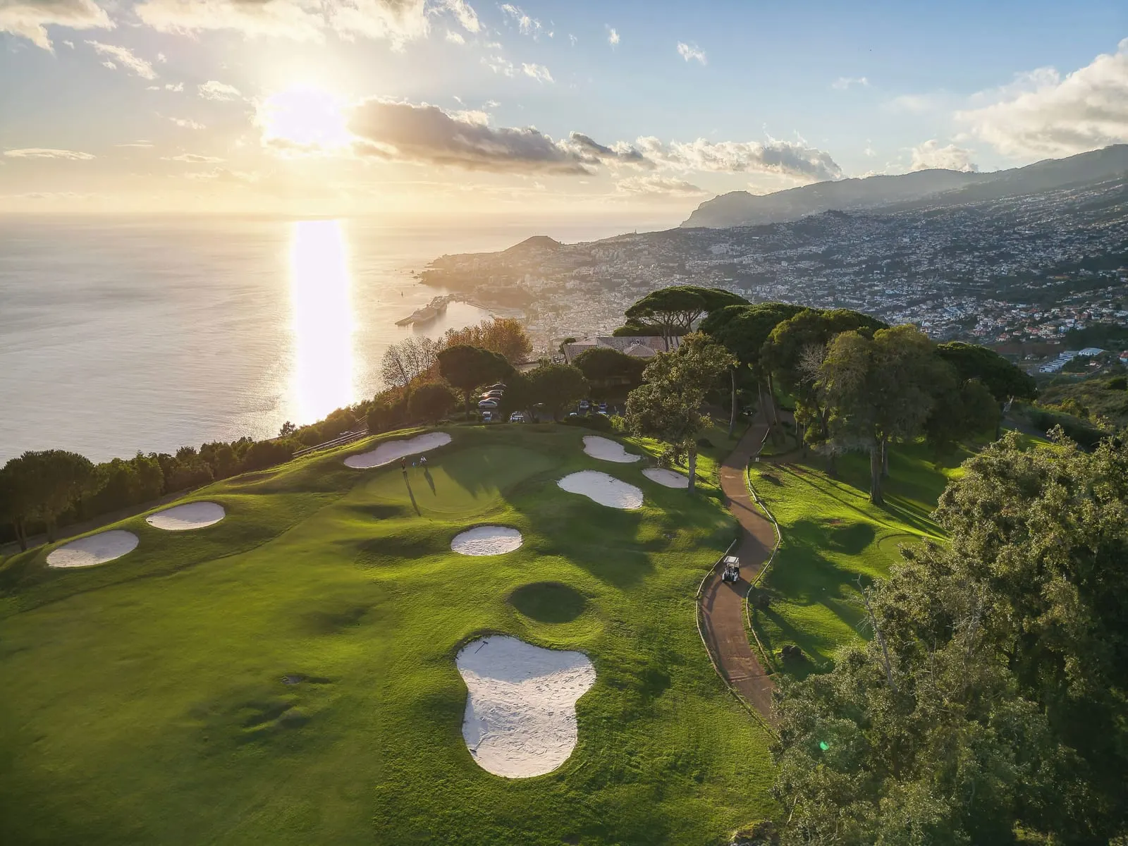Madeira: Funchal Bay seen from the hills of the Palheiro estate