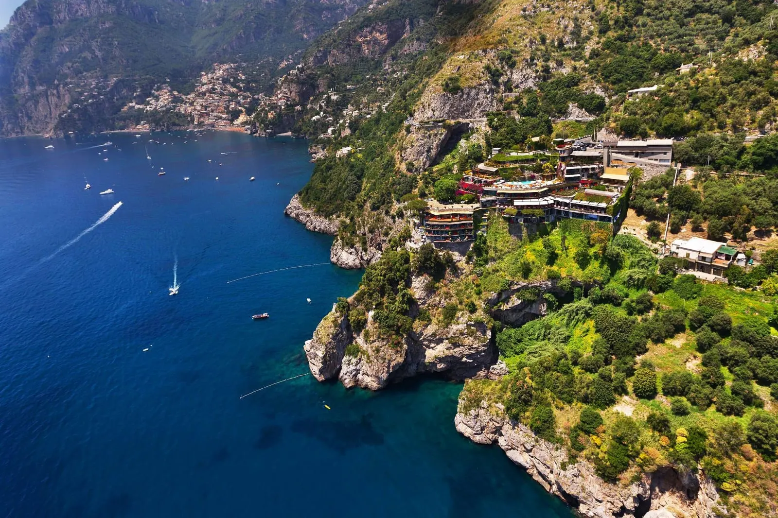Il San Pietro di Positano: The hotel stepped down the cliff east of Positano